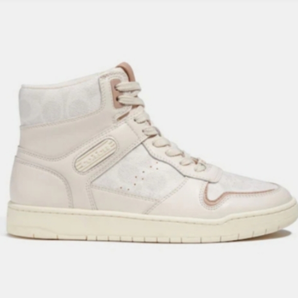 Coach High Top Sneaker in Signature Canvas - Picture 6 of 13
